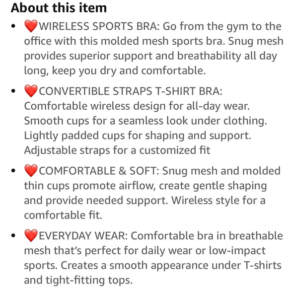 NWT UCA Wireless T-shirt Convertible Straps Sports Bra - Picture 6 of 14